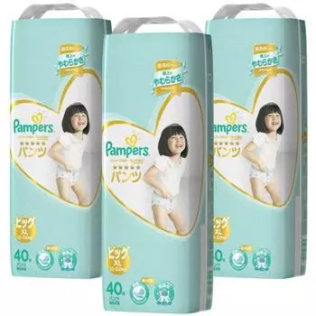 [Pants Big Size] Pampers Diaper Best for Skin (12~22kg) 120 Sheets (40 Sheets x 3 Packs) Case Product