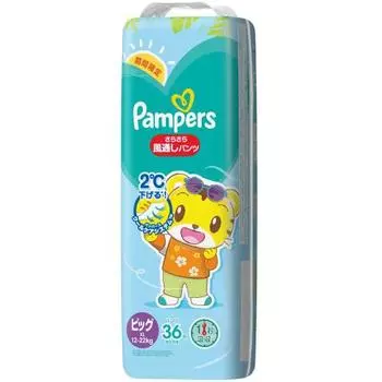 [Pants Big Size] Pampers Diapers Smooth and Airy (12~22kg) 36 pieces