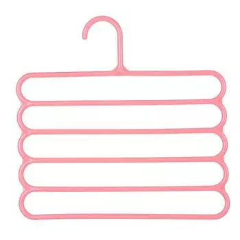 Pants Hangers Non Slip Space Saving Racks Multi-Layer Pants Hanger Closet Storage Organizer for Jeans Trouser Slack Clothes