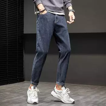 Pants Men s Straight Tube Jeans Men s Loose Fitting Men s Trendy Trend Casual High Street Men s Pants Versatile 28