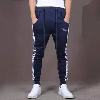 Pants Mens Sport Long Trousers Tracksuit Fitness Workout Joggers Sweatpants Gym TagL=US S
