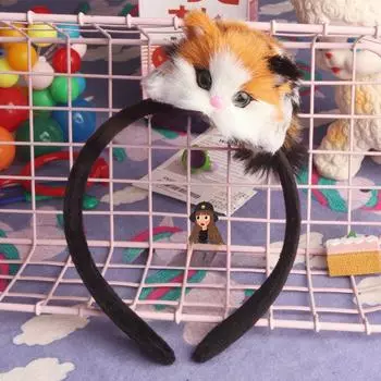 Papa Cat Kitten Headband & Hairpin Set: Playful Korean Hair Accessories for Girls