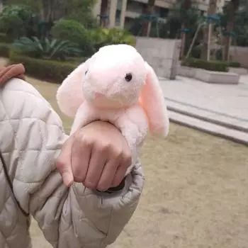 Papa Circle Doll плюшевая игрушка Pat Circle Hand Puppet Wrist Doll One Size розовый