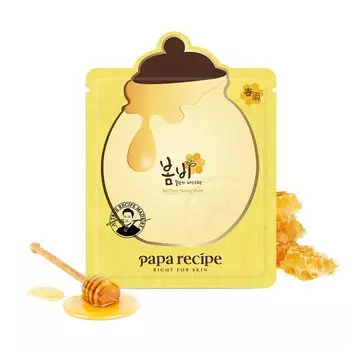 Papa Recipe Bombie Honey Mask 25 г 10 коробок Корейская увлажняющая маска для лица по уходу за кожей Корейская косметическая медовая маска для лица для сухой и чувствительной кожи Увлажнение