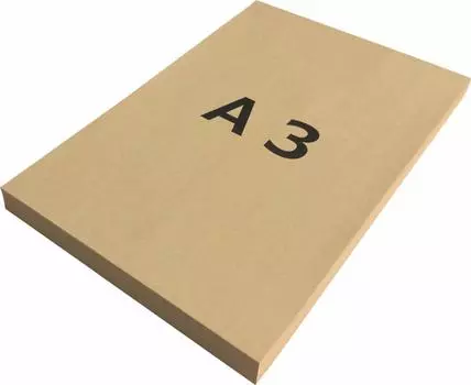 Paper Entrance Craft Paper A3 Unbleached Copy Paper Wrapping Paper Wrapping Book Cover Brown 250 Sheets 55037 75.5kg