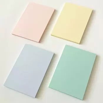 Paper Entrance Message Card Postcard Size 100 Sheets 4 Colors Pastel Soft Color Cardboard Postcard 55147