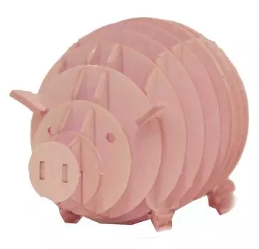 Paper puzzle sigumi pig