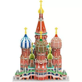 Paper Rock Собор Василия Блаженного 3D Пазл WA210, Корейские популярные головоломки