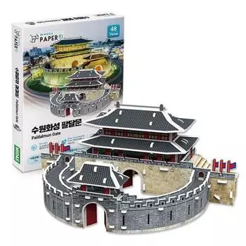 Paper Rock Suwon Hwaseong Paldalmun 3D Puzzle WA116, популярные корейские пазлы