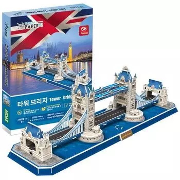 Paper Rock Tower Bridge 3D Three dimensional Puzzle korea 3d Puzzle
