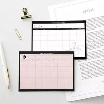 Paper Stationery Memo Pad Tearable Notebook Month Plan NoteBook Plan Notebook Desktop Schedule Book белый