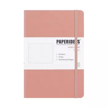 PAPERIDEAS Note A5 Hardcover (Dots, Pink)