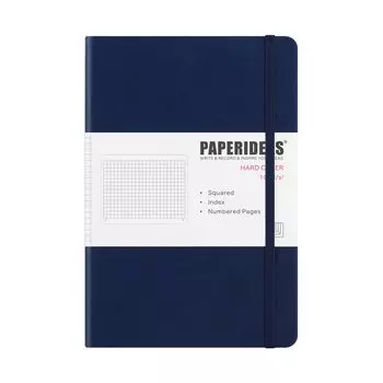 PAPERIDEAS Note A5 Hardcover (Square, Navy)
