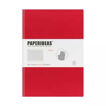 PAPERIDEAS Note B5 Soft Cover (Graphics, Red)