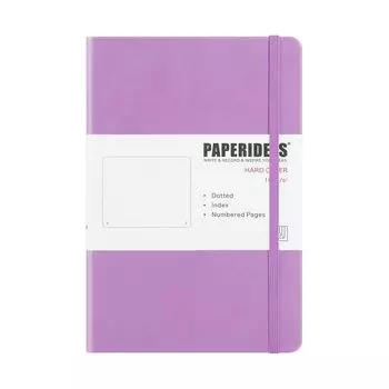 PAPERIDEAS Примечание А5 Твердый переплет (Точки, Сиреневый)
