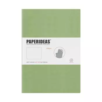 PAPERIDEAS Примечание B5 Мягкая обложка Авокадо (Точки, зеленые)