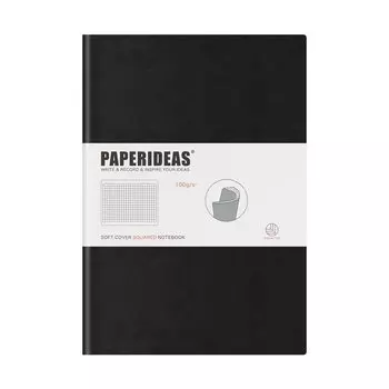 PAPERIDEAS Примечание B5 Мягкая обложка (Графика, Черный)