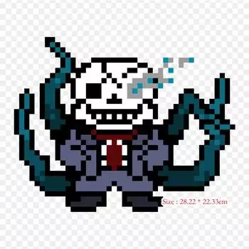 Папирус Underfresh Pixel Art Pixel Art Утюг на заплатках для DIY Теплообменная одежда Футболка Термонаклейки Украшение Печать