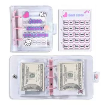 Папка для экономии денег Креативные стратегии Гибкие возможности Эффективный смелый дизайн Мини-папка для экономии денег розовый