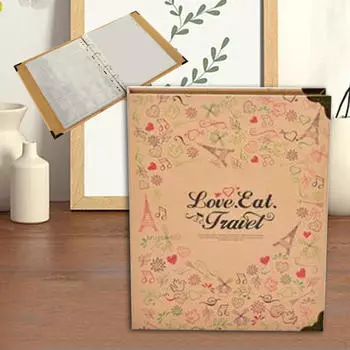 Папка для альбомов с марками, коллекционные марки для сбора односторонних страниц, фондовая книга с едой 150 small stamps