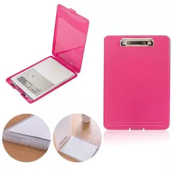 Папка для буфера обмена формата А4, пластиковый держатель для бумаги, идеальная доска для хранения с зажимом One Size горячий розовый