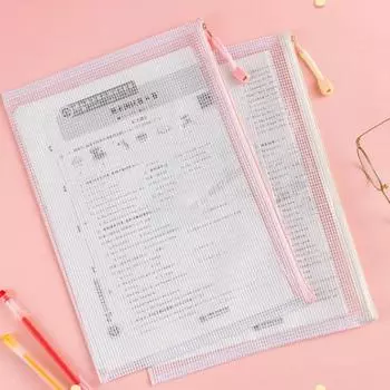 Папка для документов Большая вместимость для хранения файлов формата А4 Канцелярский чехол для переноски Прозрачный Визуальный дизайн A4 зелёный