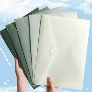 Папка для документов большой емкости с застежкой на кнопку, сумка для файлов формата Letter, водонепроницаемые папки для документов 2