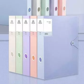 Папка для файлов большой емкости, многофункциональная, водонепроницаемая, из ПВХ, формат А4, органайзер для документов, офисные принадлежности S синий