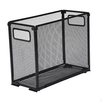 Папка для файлов, сетчатый подвесной ящик, вертикальная корзина для хранения, портативный настольный органайзер S