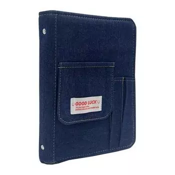 Папка для фотокарточек Blue line 4 пробела, 20 листов, темно-синяя, 1 шт.