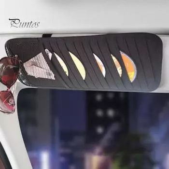 Папка для хранения DVD-дисков на солнцезащитный козырек автомобиля, водонепроницаемый, легко моющийся, сумка-органайзер для DVD-дисков на солнцезащитный козырек автомобиля чёрный