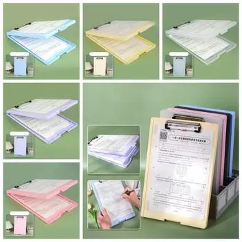 Папка для хранения файлов формата А4, коробка-планшет для хранения файлов, 6 цветов, большая емкость, пластиковая доска для записей, водонепроницаемая, папка для файлов формата А4, для студентов