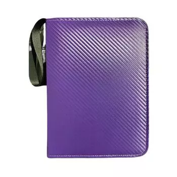 Папка для карточек из искусственной кожи, водонепроницаемая и прочная, вмещает 900 карточек, фотоальбом из искусственной кожи на молнии чёрный