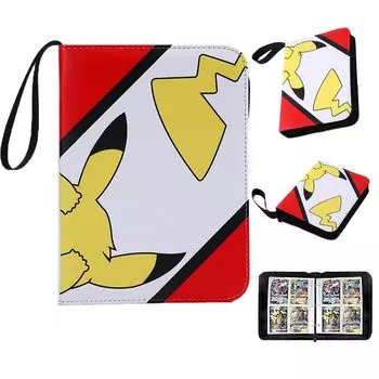 Папка для карточек Папка для карточек 4 листа 50 страниц Вмещает 400 листов Листы для карточек из искусственной кожи Большой емкости Совместимо с картами для кардочесания