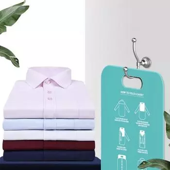 Папка для одежды, многоразовый органайзер для шкафа, универсальный, прочный, для домашнего использования, складная доска для белья, хранение белья светло-голубой