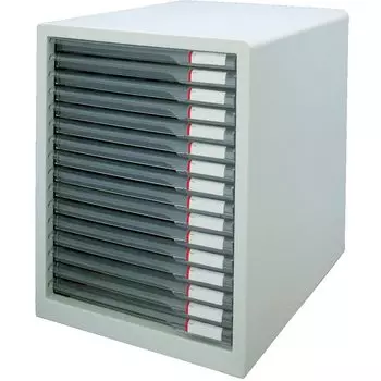 Папка для писем IRIS OHYAMA A4, супер мелкая, 16 ярусов, с индексным уплотнением, светло-серая, L-16SSR