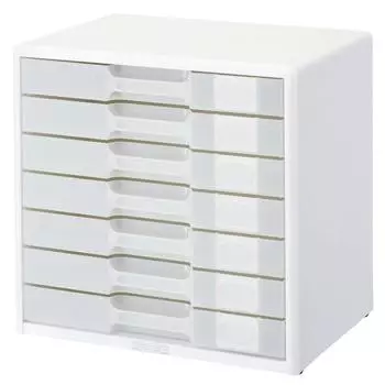 Папка для писем Lion Office A4 горизонтальная 7 ярусов белая LA4-557W