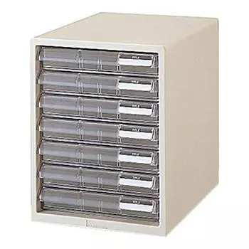 Папка для писем Plus Letter Case A4 вертикальная мелкая 7 ярусов LC-107A 16-080 из смолы прямоугольная белая