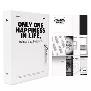 Папка-дневник Wanna This Love Is A5, набор из 6 шариков, 02 белых шрифта, 1 комплект