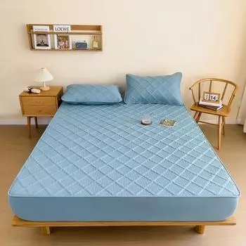 Папка Хлопковая шапка-кровать Покрывало Simmons Защитный чехол Пылезащитный чехол Универсальный наматрасник Чехол на кровать 90-200cm