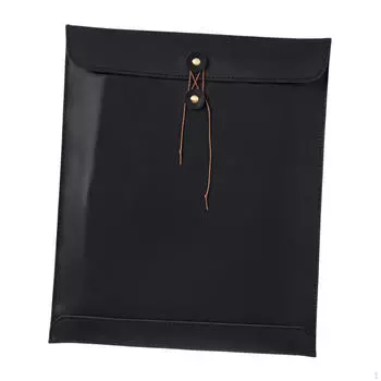 Папка-конверт из искусственной кожи формата А4 для бизнеса, дома, для бизнеса, для бизнеса чёрный