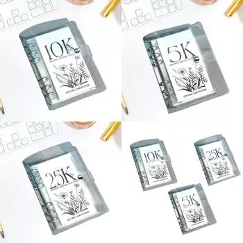 Папка-конверт с прозрачной обложкой, ежемесячная книга по экономии денег для легкого и веселого достижения цели экономии денег 2,5/5/10 тыс. A