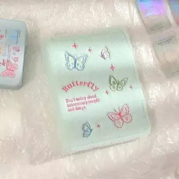 Папка-переплет для девочек Coco Bodle Butterfly Poca Binder с 6 отверстиями + 30 листов внутренней бумаги Poca Album Poca Book A5 с четырьмя вырезами для фотографий