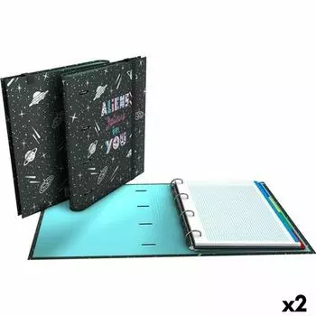 Папка-переплет Grafoplas Carpebook Aliens, черная, А4 (2 единицы)