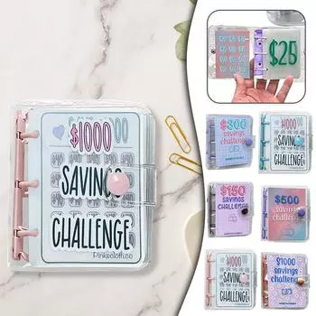 Папка-переплёт по сбережениям, Папка-переплет по экономии денег, Книга по проблемам сбережений с конвертами, Конверт-вызов по сбережениям, Бюджетная папка с конвертами для наличных денег One Size