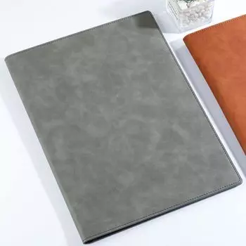 Папка-планшет East Leaf Binder A4, складная папка для хранения, карман для ручек, многофункциональная подложка A4 из искусственной кожи x [245 x 330 мм] (Серый) серый