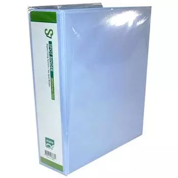 Папка-регистратор Alpha прозрачная, формат А4, 3 отверстия, 7 см AT, разноцветная, 1 шт.