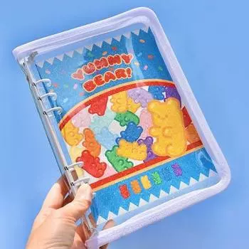 Папка-регистратор для девочек Coco Enjoy Illustration с 6 отверстиями + 30 листов внутренней бумаги формата А5, дневник, фотокарточка, книга для покера