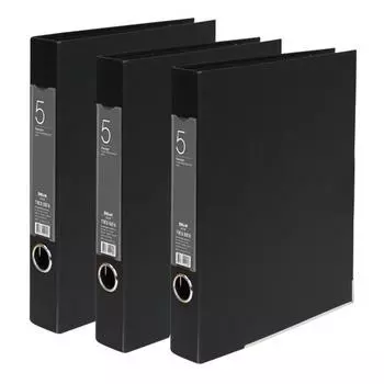 Папка-регистратор Dream Industry Rail Binder 5 см, черная, 3 шт.