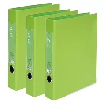 Папка-регистратор Dream Industry Rail Binder 5 см, желто-зеленая, 3 шт.